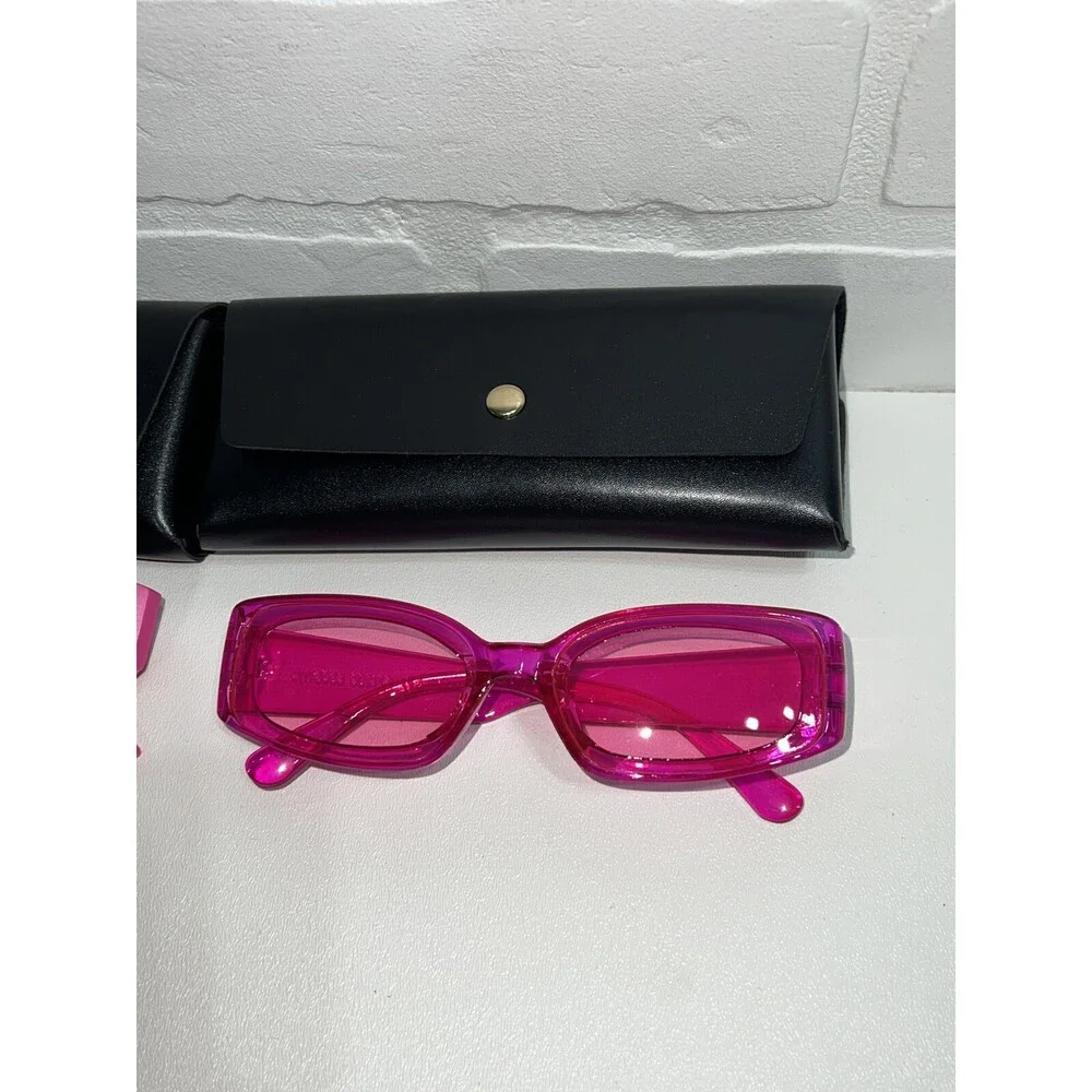 NEW Super Cute Lot Of Two Sunglasses Pink Bright Colorful Shades see photos